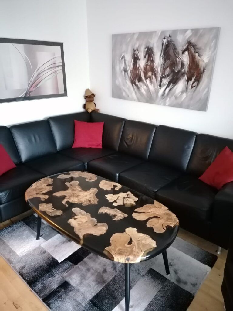 epoxy sofabord med runde kanter
